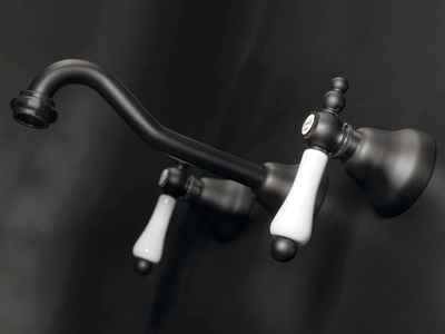 CLASSIC REVOLUTION - PRAGA - F7522CE - 3 hole wall-mounted washbasin mixer _ Rubinetteria Giulini