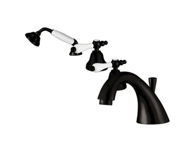 CLASSIC REVOLUTION - PRAGA - F7565CE - Deck mounted 4 hole bathtub tap _ Rubinetteria Giulini