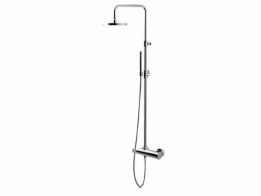 FUTURO - F8311-20 - Wall-mounted thermostatic shower panel with overhead shower _ Rubinetteria Giulini