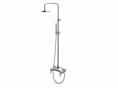 G4 - F7707WC-S - Wall-mounted shower panel with hand shower with overhead shower _ Rubinetteria Giulini