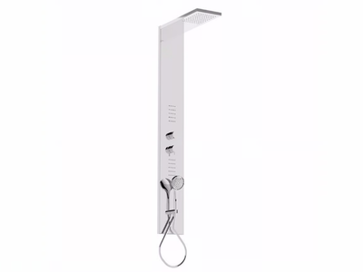 MYRING - F1628 - Wall-mounted shower panel with hand shower with overhead shower _ Rubinetteria Giulini