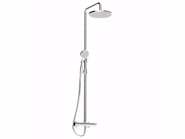 MYRING - FMR0810WC-S - Wall-mounted thermostatic shower panel with overhead shower _ Rubinetteria Giulini