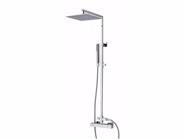 PABLOLUX - F8300-20 - Wall-mounted thermostatic shower panel with overhead shower _ Rubinetteria Giulini