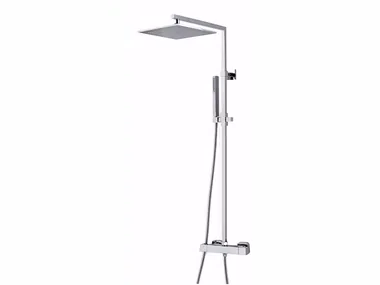 PABLOLUX - F8301-20 - Wall-mounted thermostatic shower panel with overhead shower _ Rubinetteria Giulini