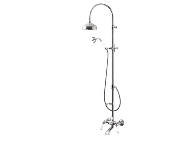 PRAGA - PRAGA CRYSTAL - F7500WC-S - Wall-mounted shower panel with overhead shower _ Rubinetteria Giulini