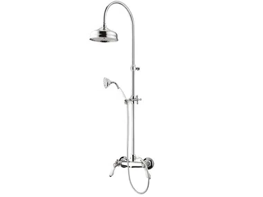 PRAGA - PRAGA CRYSTAL - F7507WC-S - Wall-mounted shower panel with overhead shower _ Rubinetteria Giulini