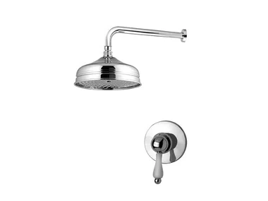 PRAGAMIX - PRAGAMIX CRYSTAL - F7515WB - 2 hole shower set with overhead shower _ Rubinetteria Giulini