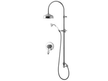 PRAGAMIX - PRAGAMIX CRYSTAL - F7515WC-S - Wall-mounted shower panel with overhead shower _ Rubinetteria Giulini