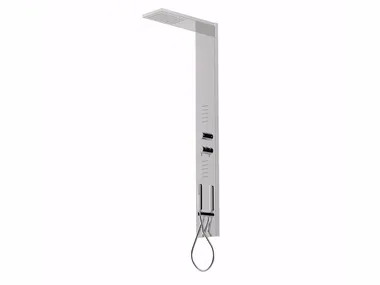 SURF - F1631 - Wall-mounted thermostatic shower panel with overhead shower _ Rubinetteria Giulini