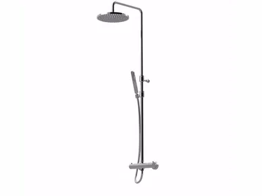 SURF - F8210WC-S - Wall-mounted thermostatic shower panel with overhead shower _ Rubinetteria Giulini