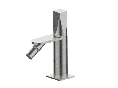 ALINE 49080 - Countertop stainless steel bidet mixer without waste _ Rubinetterie Frattini
