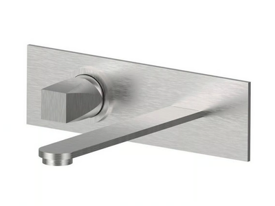 ALINE 49548 - Wall-mounted stainless steel washbasin mixer without waste _ Rubinetterie Frattini