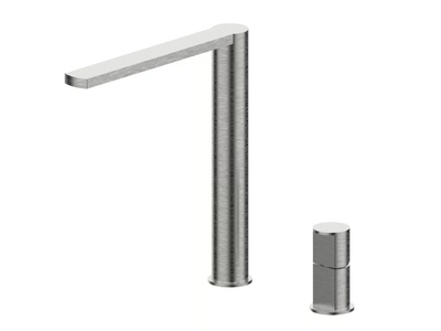 BORGIA 89058A - Countertop stainless steel washbasin mixer _ Rubinetterie Frattini