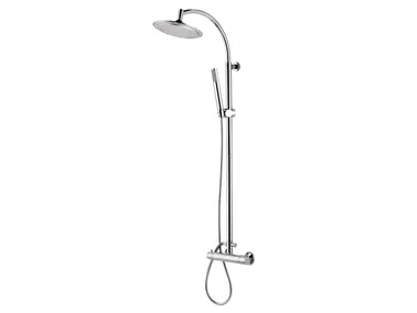 A37-CD - Wall-mounted shower panel with overhead shower _ Rubinetterie Mariani