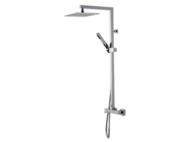 A51-C1 - Wall-mounted shower panel with overhead shower _ Rubinetterie Mariani