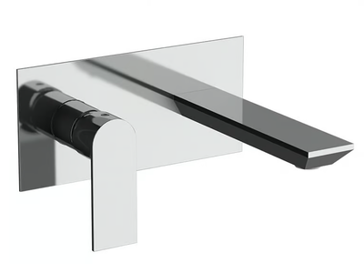 AVENUE - Wall-mounted single handle washbasin mixer with plate _ Rubinetterie Mariani