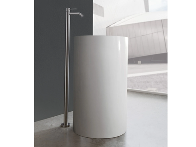 40MM - Floor standing single handle stainless steel washbasin mixer _ Rubinetterie Treemme