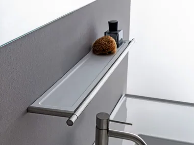 40MM - Stainless steel bathroom wall shelf _ Rubinetterie Treemme