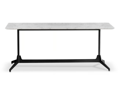 HEXA - Rectangular Carrara marble console table _ Saba Italia
