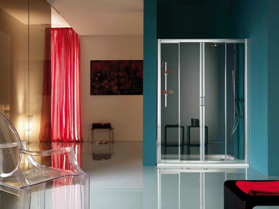 AMERICA - 2 places niche shower cabin with tray _ Samo