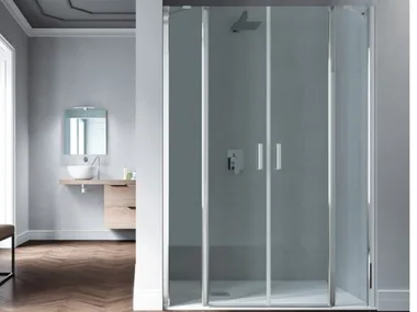 POLARIS - 2 places niche tempered glass shower cabin _ Samo