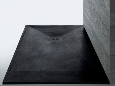 STONEFIT - Black custom shower tray _ Samo