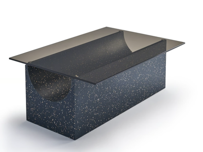 VESTIGE - Rectangular glass coffee table with iQ Surface base _ Sancal
