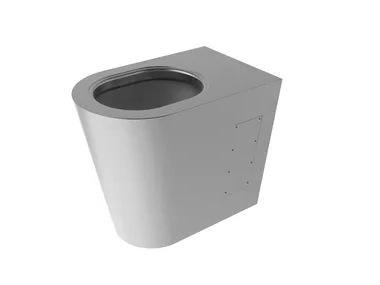 2040 - Floor mounted stainless steel toilet _ Saniline