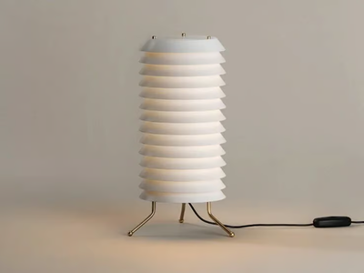 MAIJA - LED table lamp with dimmer with metallic lampshade _ Santa & Cole
