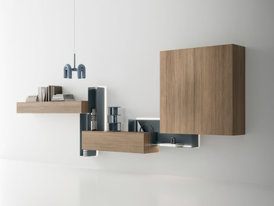 AQUA - Metal wall shelf _ Santalucia Mobili