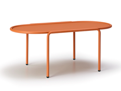 DRESS_CODE - Oval painted metal garden side table _ SCAB DESIGN