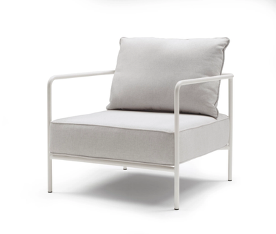 FLAP - Upholstered sofaSteel and fabric garden armchair _ SCAB DESIGN