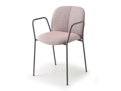 MENTHA POP - Upholstered fabric chair with armrests _ SCAB DESIGN