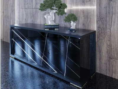 RECTA - Porcelain stoneware sideboard with doors _ Scandal