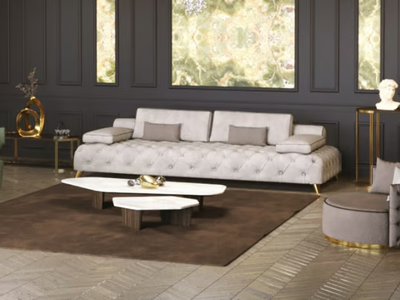 STELLAR - Tufted nabuk sofa _ Scandal