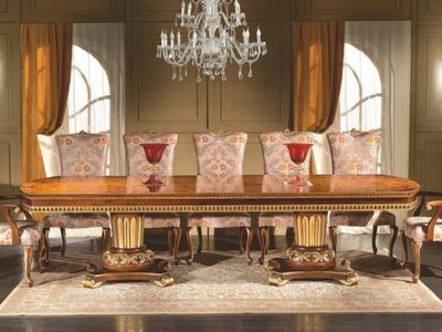 35TH ANNIVERSARY 2158-RE - Extending rectangular briar dining table _ SCAPPINI & C