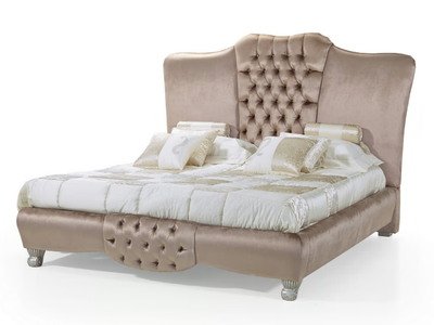 35TH ANNIVERSARY 2570 - Upholstered fabric double bed with tufted headboard _ SCAPPINI & C