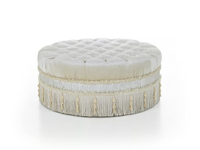 35TH ANNIVERSARY 2960 - Tufted upholstered round fabric pouf _ SCAPPINI & C