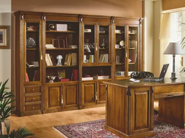 35TH ANNIVERSARY 312-313-314-317 - Open wooden bookcase with drawers _ SCAPPINI & C