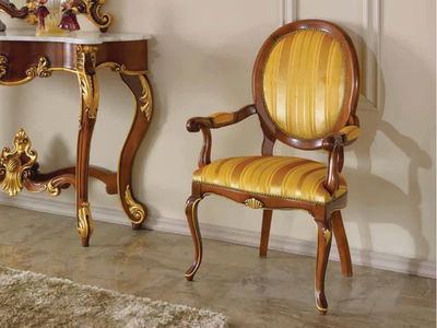 35TH ANNIVERSARY SE 149/A - Medallion wooden chair with armrests _ SCAPPINI & C