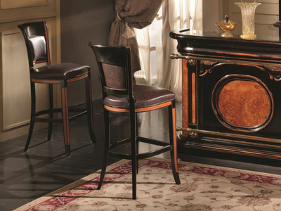 35TH ANNIVERSARY SE 167/B - High wooden stool with back _ SCAPPINI & C