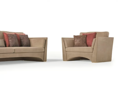 ATTITUDE 3780-1 - Fabric armchair with armrests _ SCAPPINI & C