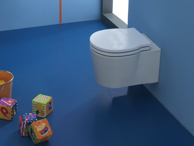 BUCKET - Wall-hung ceramic toilet for children _ Scarabeo Ceramiche