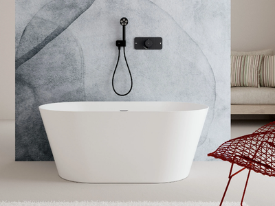 GLAM - Oval ceramic bathtub _ Scarabeo Ceramiche