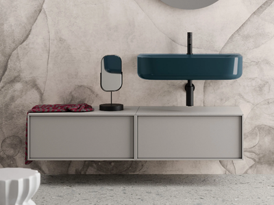 LAILA - Wall-mounted vanity unit _ Scarabeo Ceramiche
