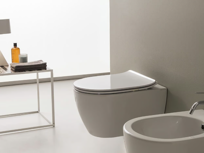 MOON - Wall-hung ceramic toilet _ Scarabeo Ceramiche