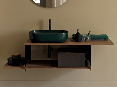 SLIDE - Single wall-mounted vanity unit _ Scarabeo Ceramiche