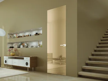 HINGED MIRR - Hinged flush-fitting glass door _ Scrigno
