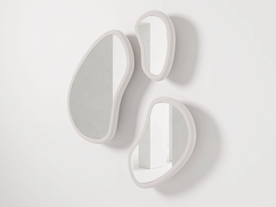 LAGHI - Oval framed wall-mounted mirror _ Secolo