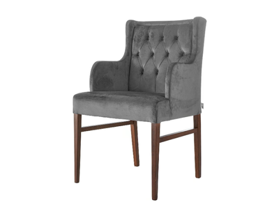 DRESSY-C - Upholstered tufted chair with armrests _ Sedex